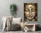 Art mural - Toile peinte Bouddha doré - Oeuvre d'art