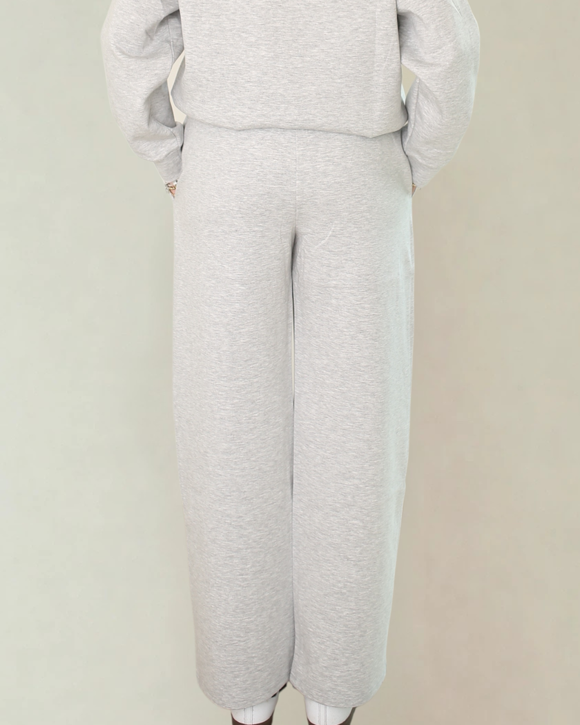 Adora Luxeflow - Everyday Wide Leg Pant In Heather Grey