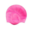 Adults Swimming Silicone Unisex Long Hair Waterproof Caps