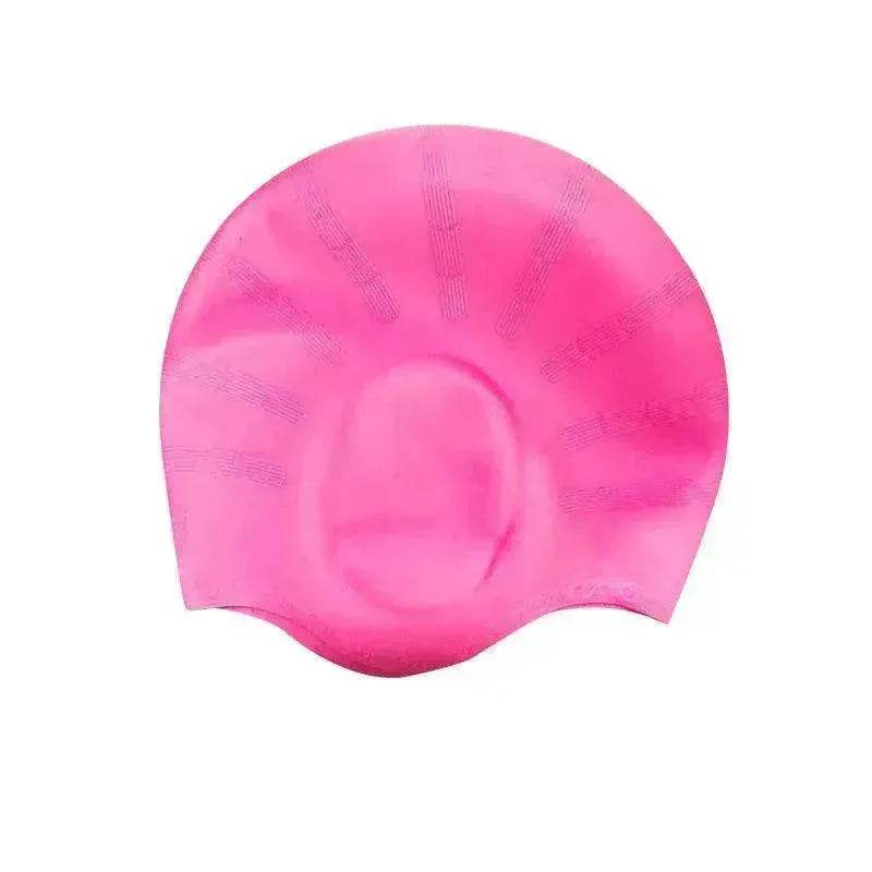 Adults Swimming Silicone Unisex Long Hair Waterproof Caps
