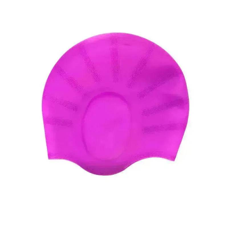 Adults Swimming Silicone Unisex Long Hair Waterproof Caps