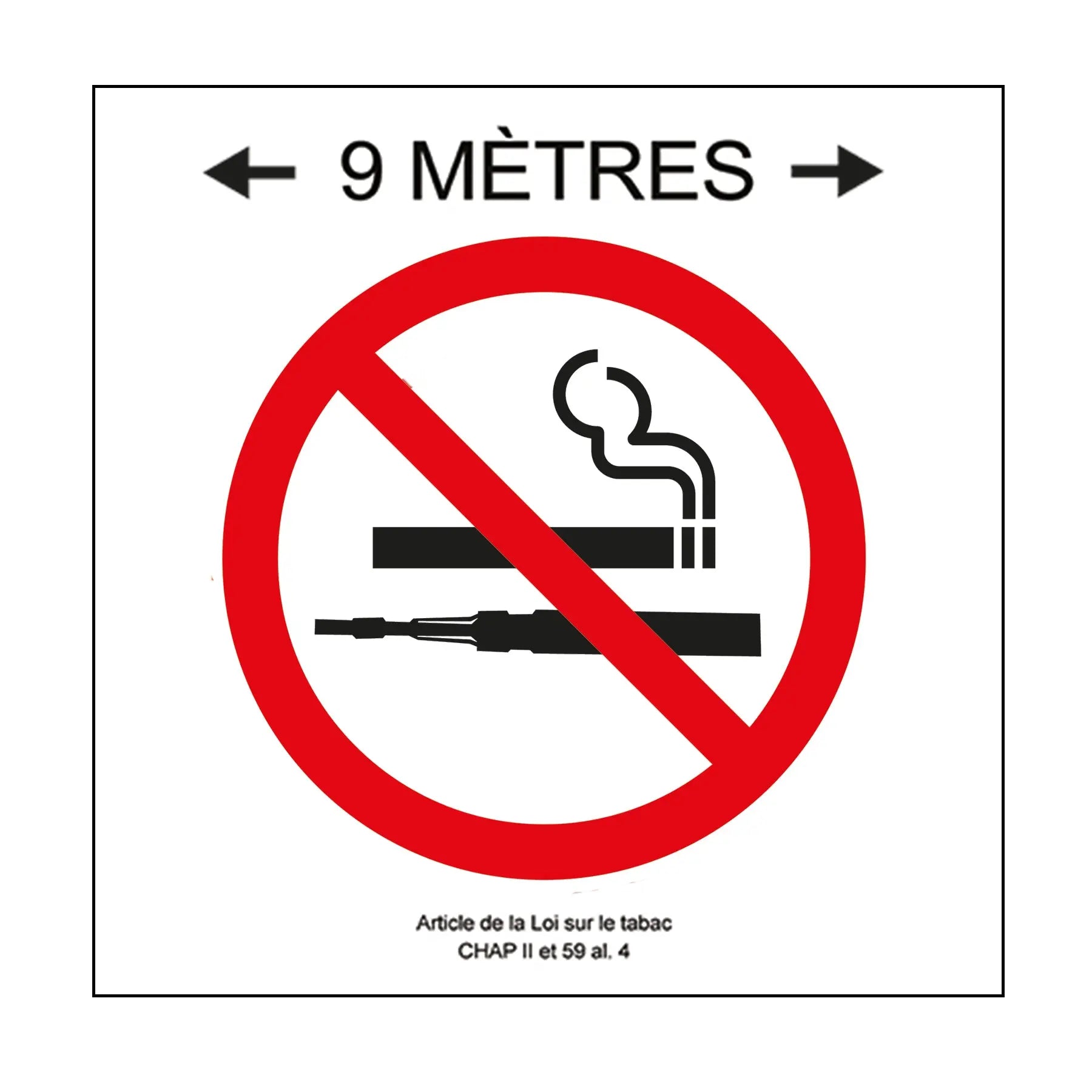 Affiche plastifiée 6x6 signalétique commerce