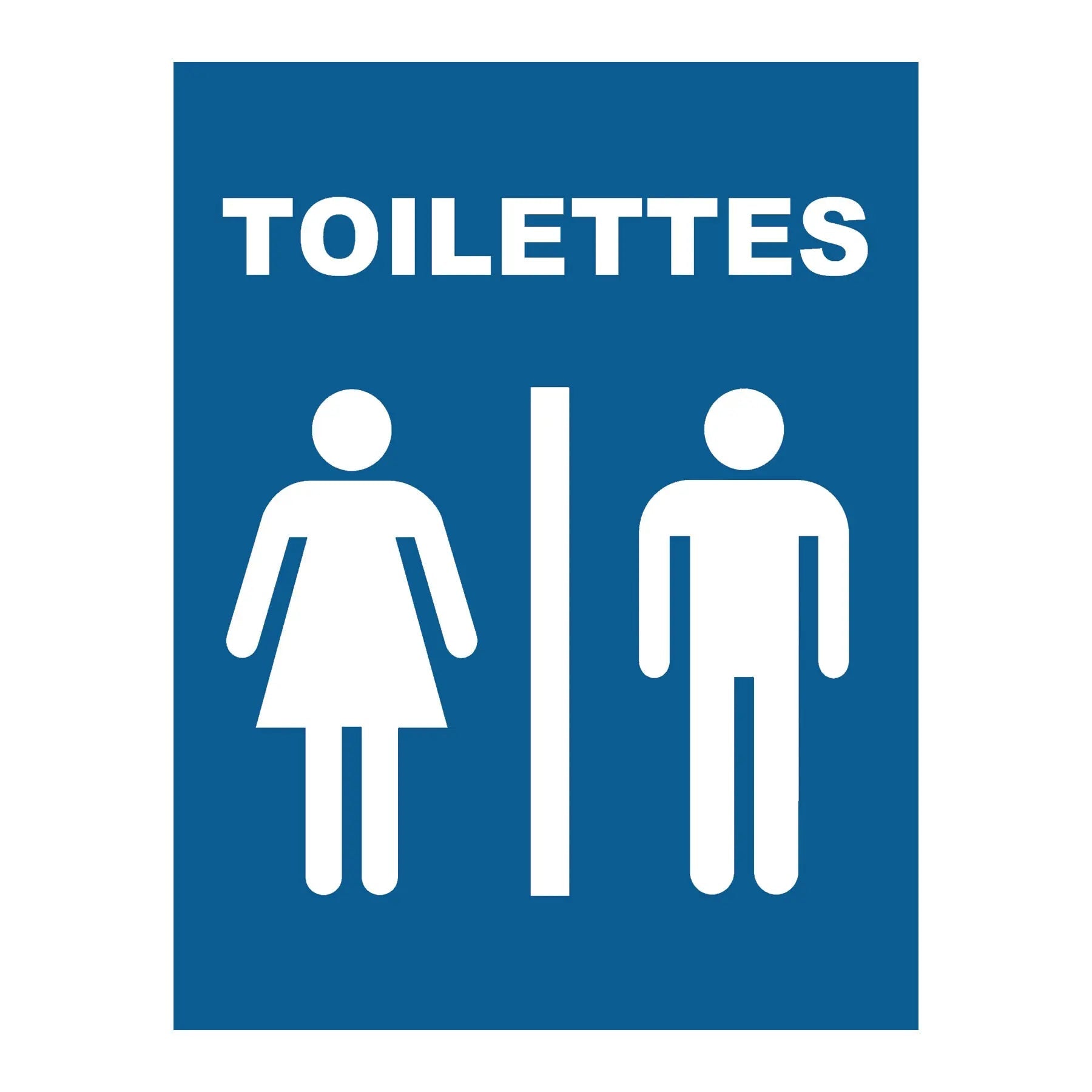 Affiche plastifiée pour toilettes, 5