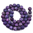 American Turquoise Frosted Indigo Gemstone Bead (Dyed)