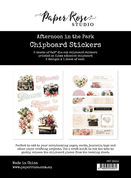 Afternoon in the Park Adhesive Chipboard 33411