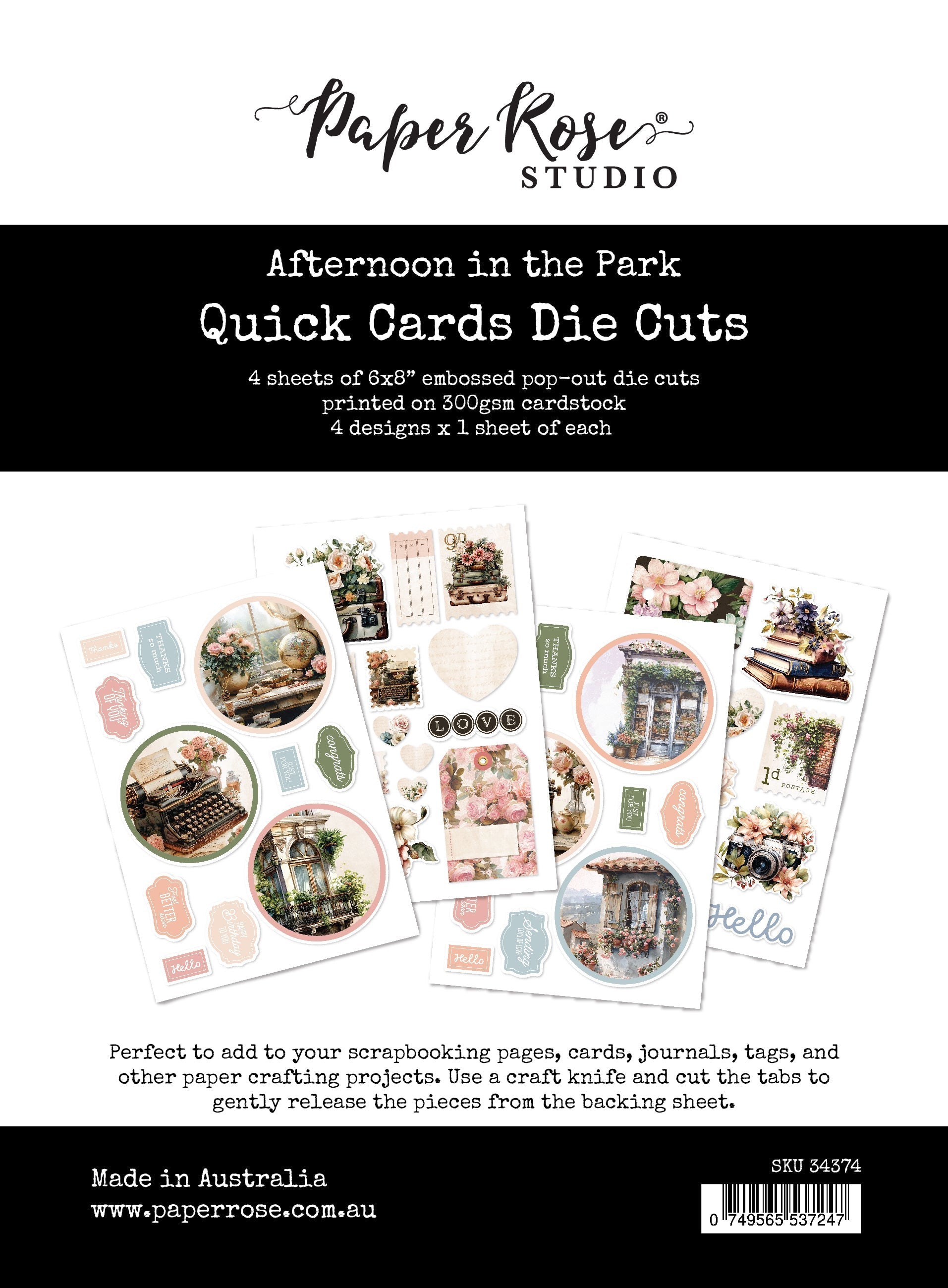 Afternoon in the Park Quick Card Die Cuts 34374