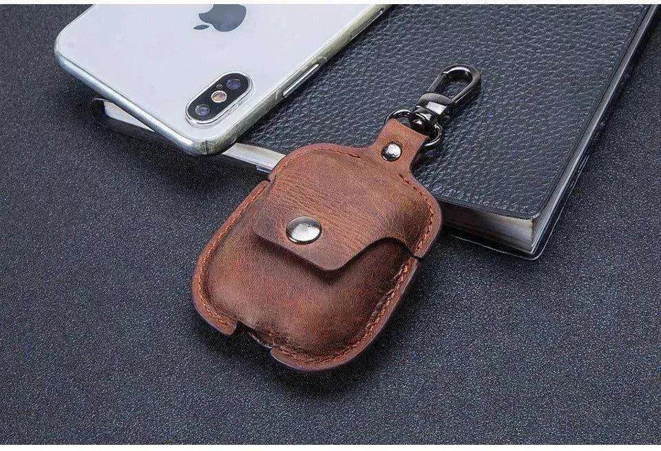 AirPods Leather Covers + Keychain Hook!