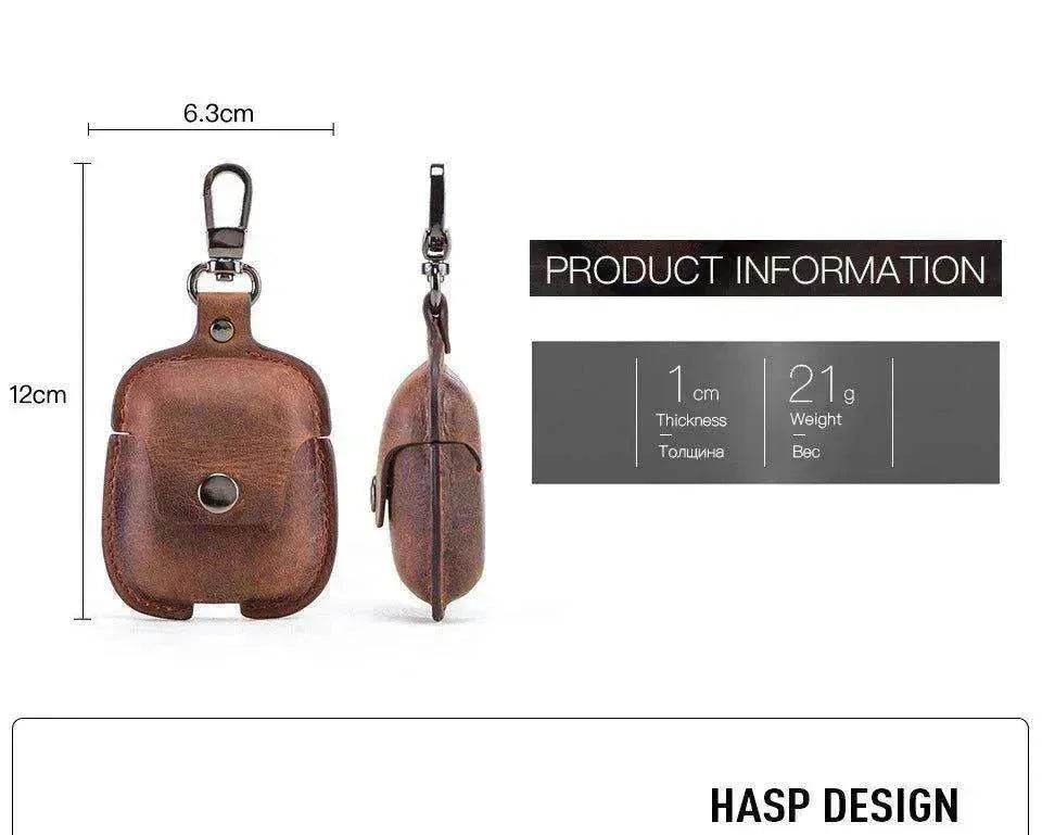 AirPods Leather Covers + Keychain Hook!