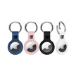 Coque en silicone pour Apple AirTag avec porte-clés (lot de 4)