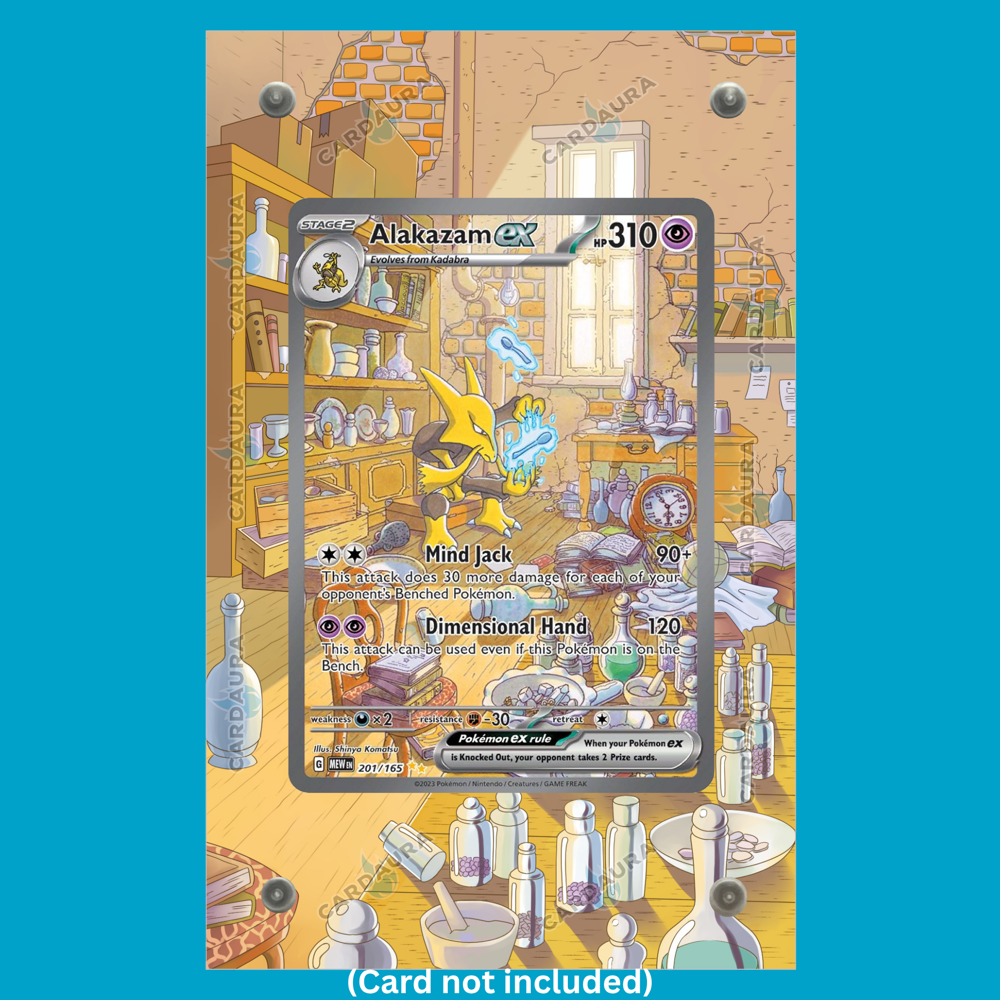 Alakazam 201/165 151 (Ungraded) Display Case
