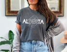 Alberta Diamond Line Art Unisex T-shirt | Alberta Clothing