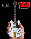 Alex Lifeson Signature ES-355 Gibson Alpine White Miniature Guitar Model - Officially Licensed