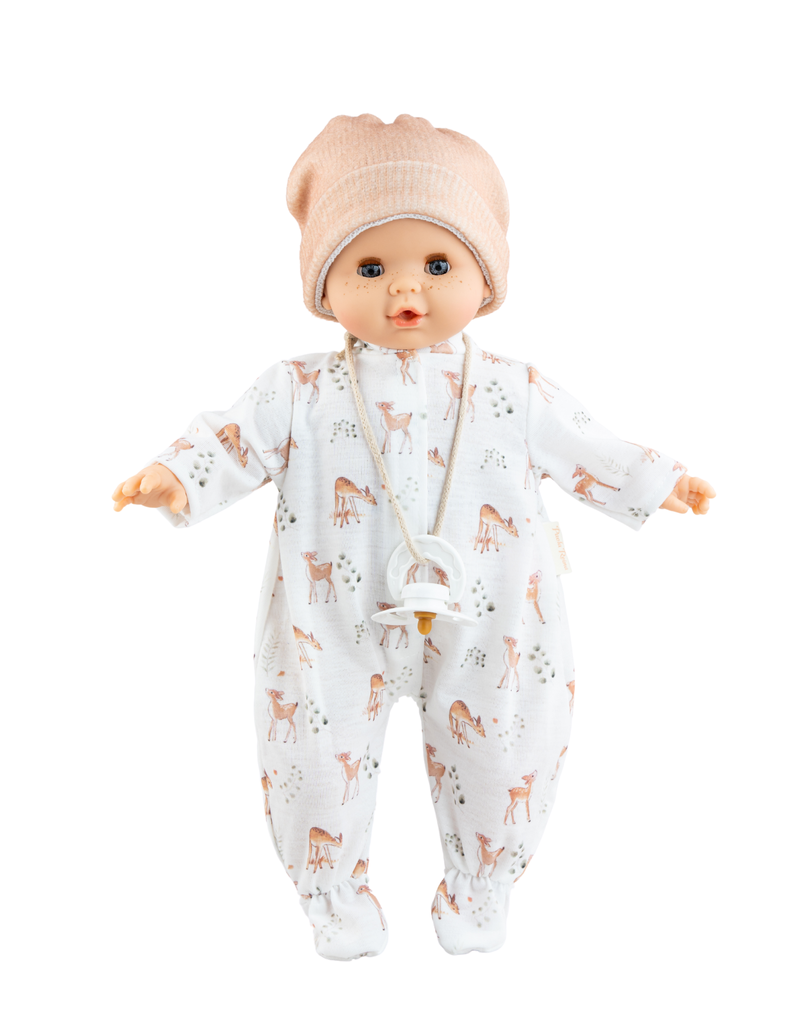 Alex & Sonia Doll - Doll with fawn pajamas and hat - Paola Reina