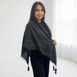 All Black Kufiya (Keffiyeh) | Kashmir