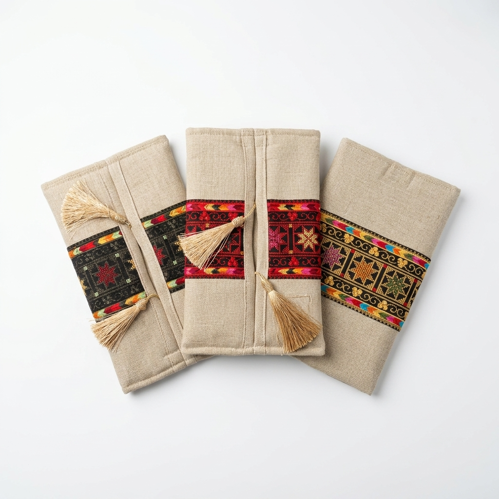 Tatreez Tissue Holder – Palestinian Textile