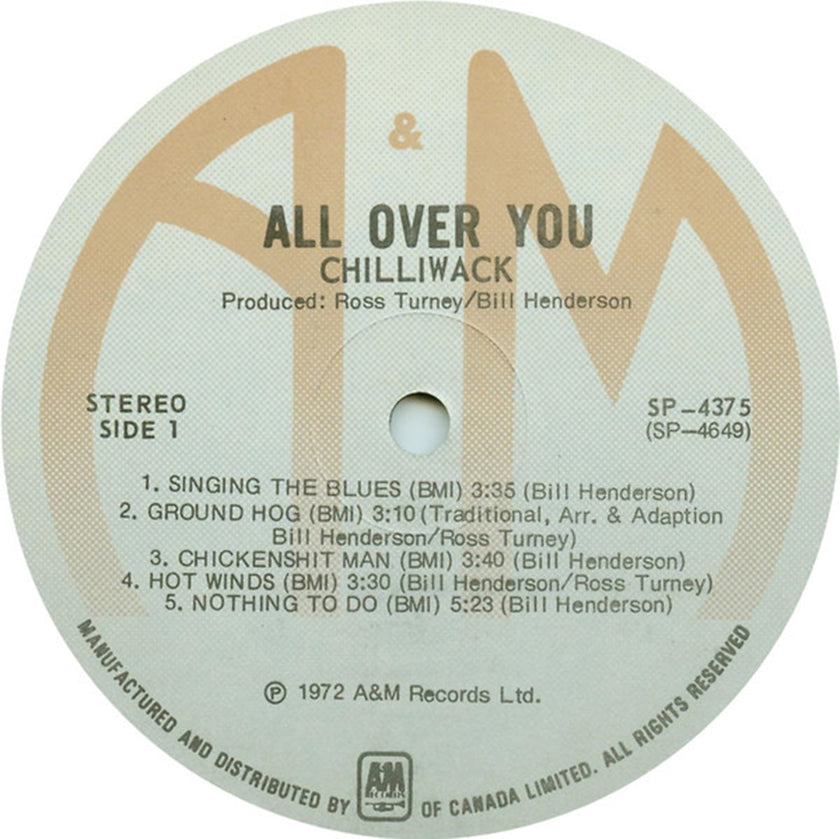 Chilliwack – All Over You - 1974 Original - Bargain!