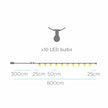 Allegra<br> Solar-charged Garland