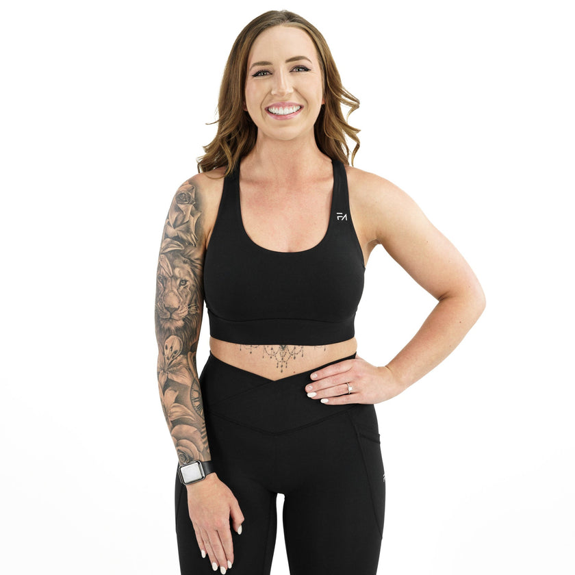Soutien-gorge de sport Allure, noir.