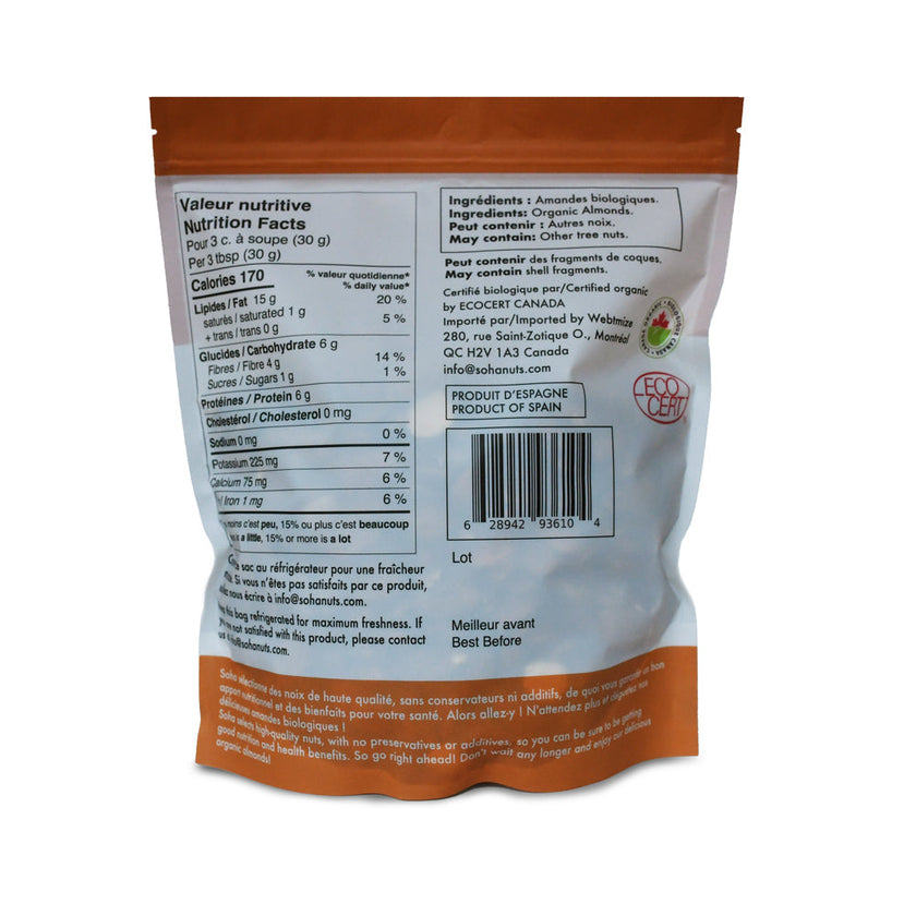 Organic Raw Almonds