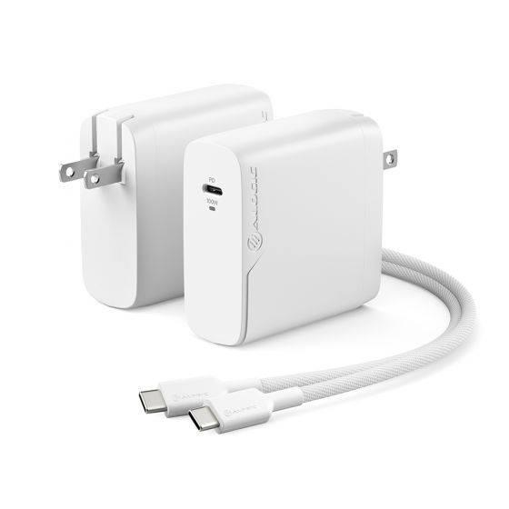 Alogic - 100W GaN Charger - Includes 2m USB-C Cable - White