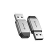 Alogic - Adaptateur Mini USB-A mâle vers USB-C femelle Ultra - Gris sidéral