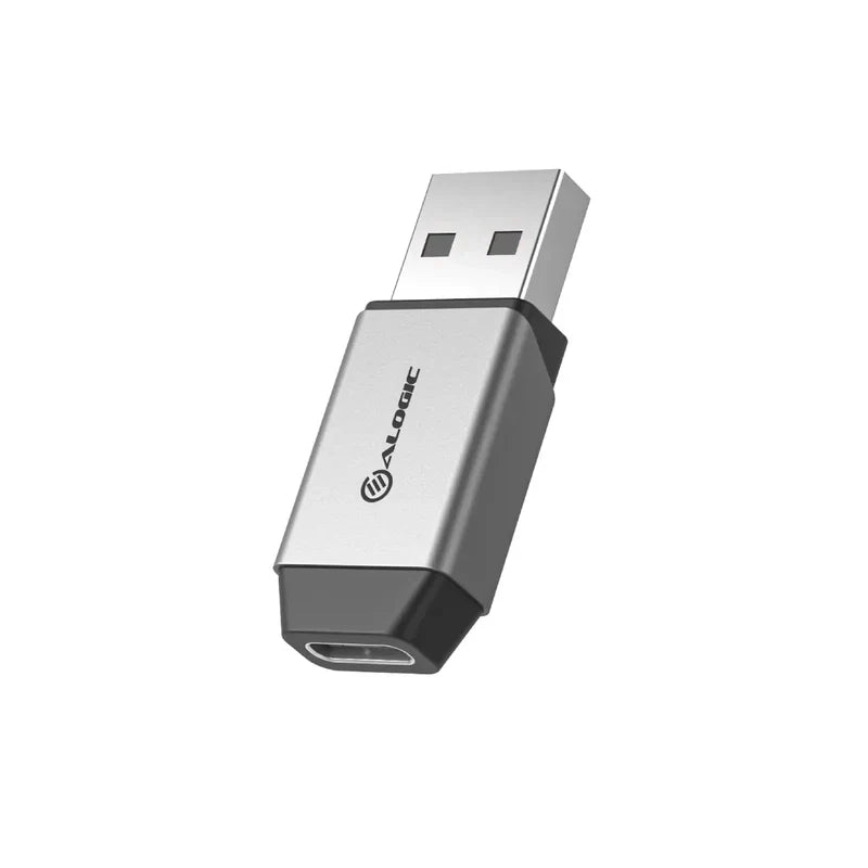 Alogic - Adaptateur Mini USB-A mâle vers USB-C femelle Ultra - Gris sidéral