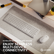 Alogic - Alogic Keyboard Bluetooth EchelonUS-C Rechargeable Compact Mac - White