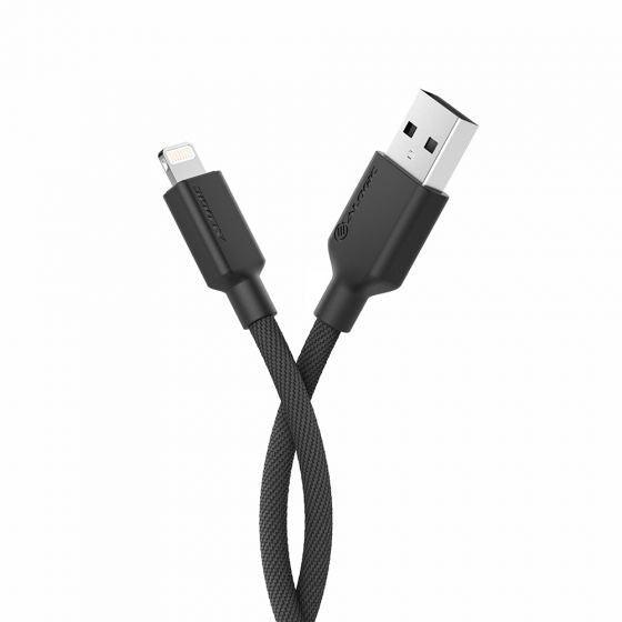 Alogic - Charge & Sync Lightning MFI to USB-A Double Braided - Black
