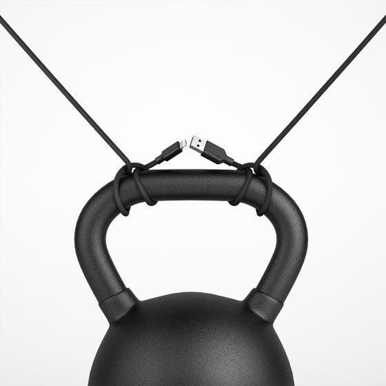 Alogic - Charge & Sync Lightning MFI to USB-A Double Braided - Black