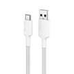 Alogic - Charge et synchronisation USB-C vers USB-A, double tresse - Blanc