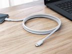 Câble Alogic USB-C vers USB-C pour charge et synchronisation, 3 pieds, Elements Pro, 480 Mbps, blanc X
