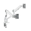Alogic - Support de moniteur double flexible Glide - Moniteurs 35 pouces - Blanc