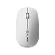 Alogic - Mouse Wireless Bluetooth & 2.4GHz Dongle USB-A USB-C Rechargeable PC/Mac/Chrome/Android/iOS - White