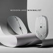 Alogic - Mouse Wireless Bluetooth & 2.4GHz Dongle USB-A USB-C Rechargeable PC/Mac/Chrome/Android/iOS - White