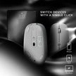 Alogic - Mouse Wireless Bluetooth & 2.4GHz Dongle USB-A USB-C Rechargeable PC/Mac/Chrome/Android/iOS - White