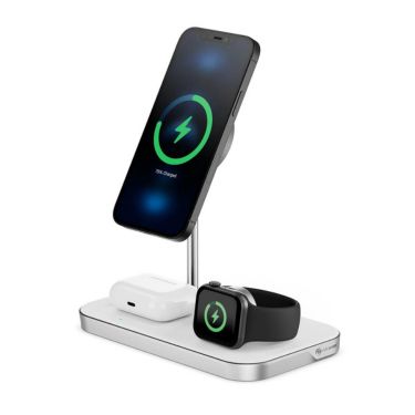 Alogic - Qi Charging Matrix 3-in-1 Fast Charging 15Q USB-C - White