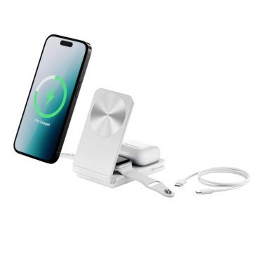 Alogic - Qi Charging Yoga 3-in-1 Fast Charging 15W USB-C - White