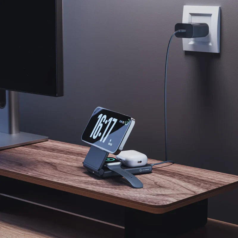 Alogic - Qi Charging Yoga 3-in-1 Fast Charging 15W USB-C - White