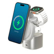 Alogic - Qi2 Charging Stand 4-in-1 Phone & Airpods & Apple Watch Charger & USB-C Charging - White