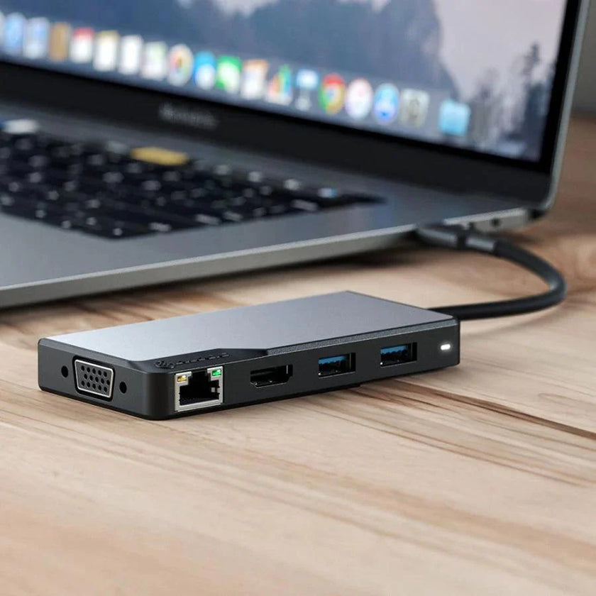 Alogic - Hub USB-C Fusion MAX 6 en 1 - Gris sidéral