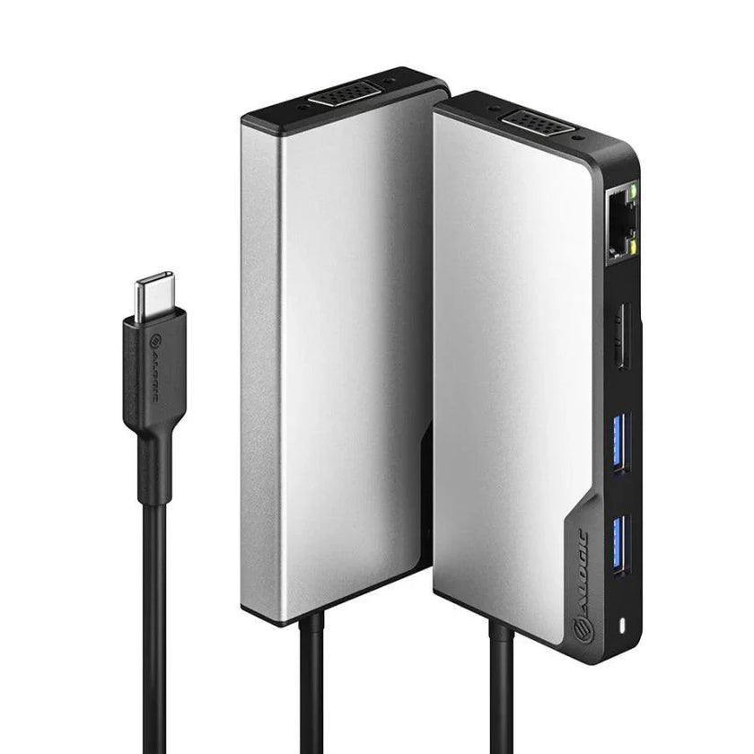 Alogic - Hub USB-C Fusion MAX 6 en 1 - Gris sidéral