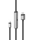 Alogic - Câble USB-C vers HDMI 4K Ultra HD 3 pieds avec transmission de puissance PD 100W - Noir