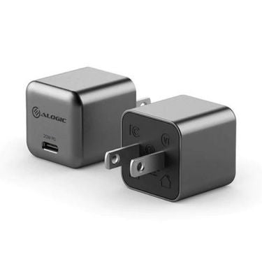Alogic - Wall Charger 1 Port 20W GaN PD USB-C Mini Compact Size Rapid Power - Grey