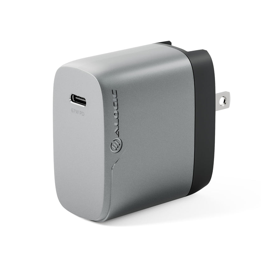 Alogic - Wall Charger - 1 Port 67W Rapid Power Multi-Country GaN Charger