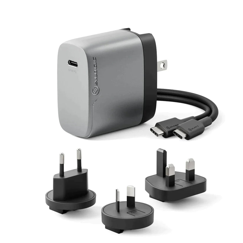 Alogic - Wall Charger - 1 Port 67W Rapid Power Multi-Country GaN Charger