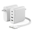 Alogic - Wall Charger 4 Port 100W GaN Charger - Includes 2m USB-C Cable  - White