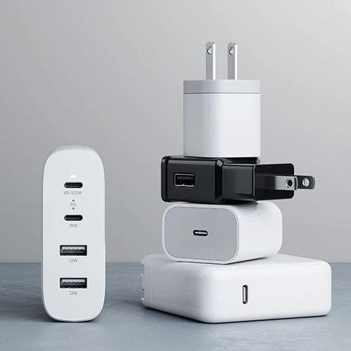 Alogic - Wall Charger 4 Port 100W GaN Charger - Includes 2m USB-C Cable  - White