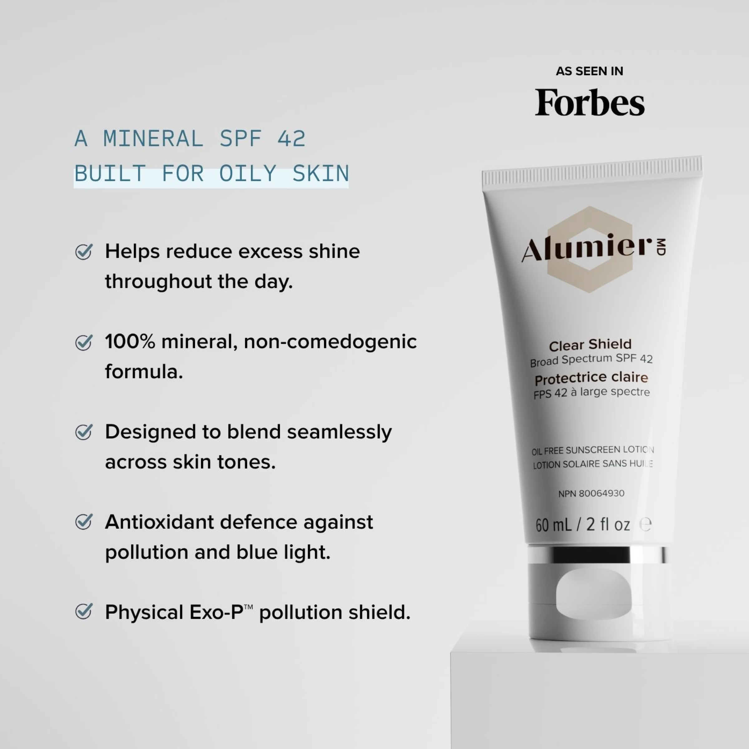 Alumier Clear Shield Broad Spectrum SPF42