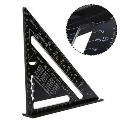 Aluminum alloy woodworking measuring square tool