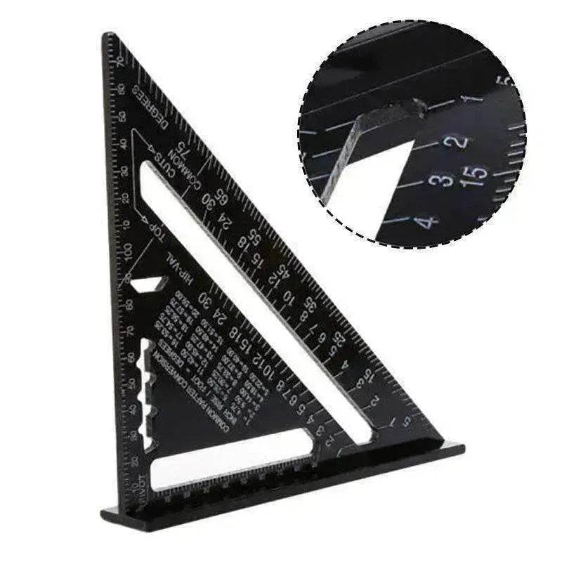 Aluminum alloy woodworking measuring square tool